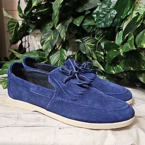 Clae Blue Suede Men's Shoes 9